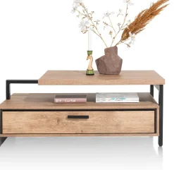 Houten Salontafels-Henders en Hazel Pavarotti Salontafel Naturel