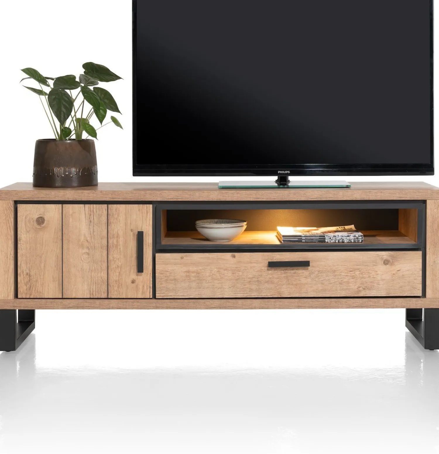 Tv-Meubels-Henders en Hazel Pavarotti Tv-meubel Naturel