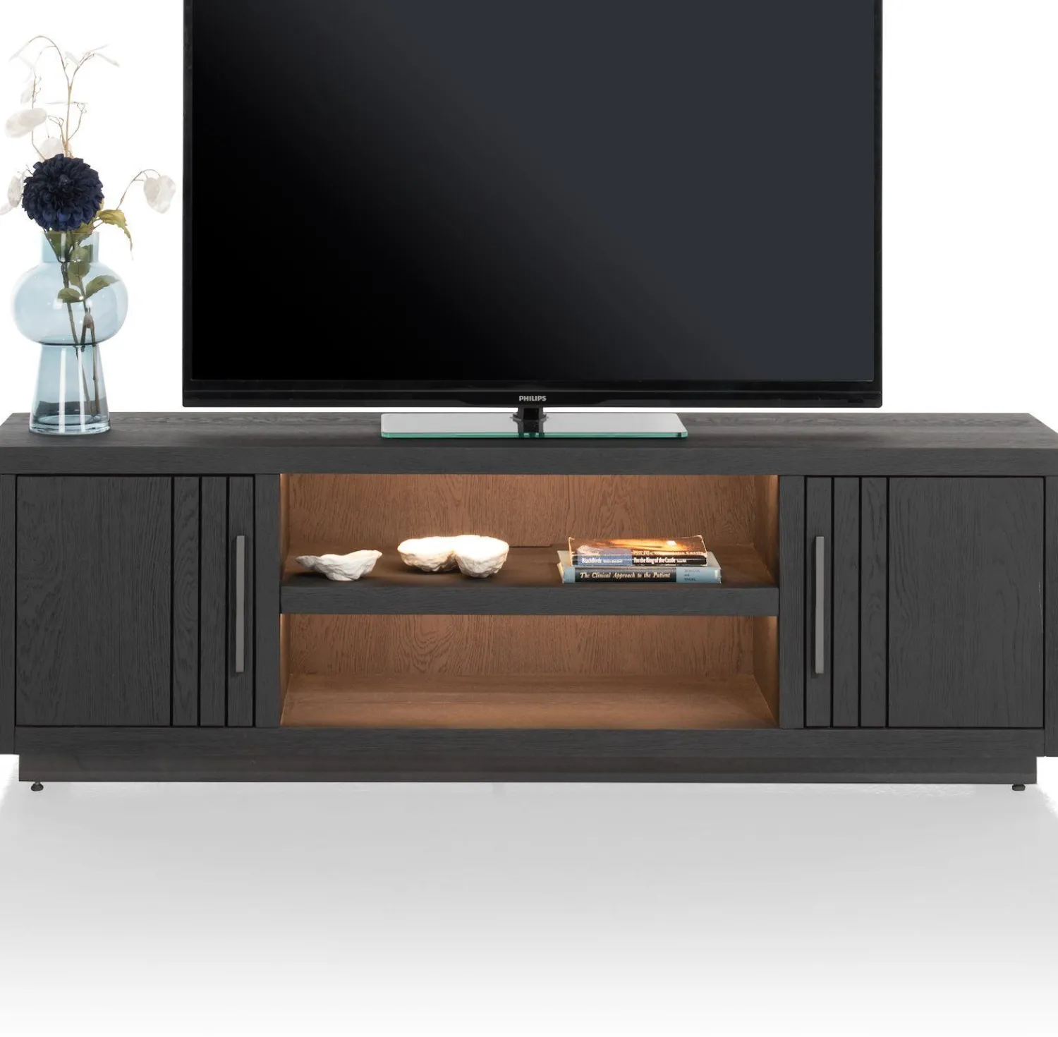 Tv-Meubels-Henders en Hazel Pavie Tv-meubel Castle Black