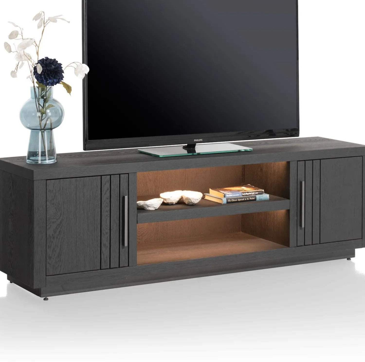 Tv-Meubels-Henders en Hazel Pavie Tv-meubel Castle Black