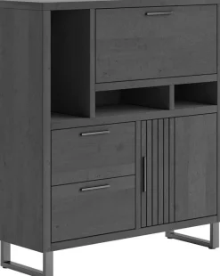 Opbergkasten|Opbergkasten-Henders en Hazel Pavie Highboard Castle Black