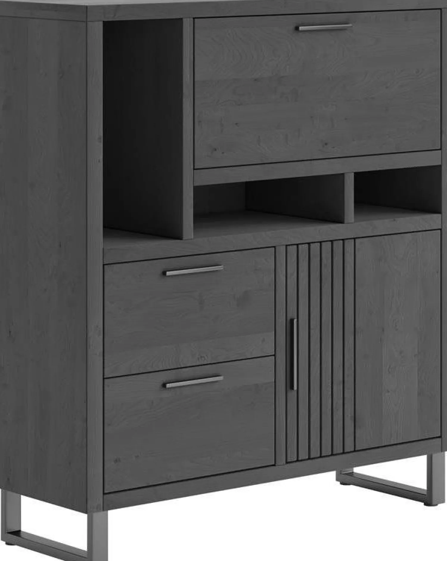 Opbergkasten|Opbergkasten-Henders en Hazel Pavie Highboard Castle Black
