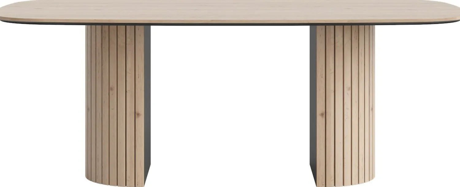 Houten Eettafels|Ovale Eettafels-Henders en Hazel Pavie Eettafel Natural