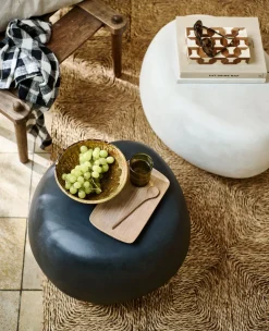 Ronde Bijzettafels-vtwonen Pebble Bijzettafel Anthracite