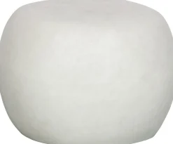 Ronde Bijzettafels-vtwonen Pebble Bijzettafel White
