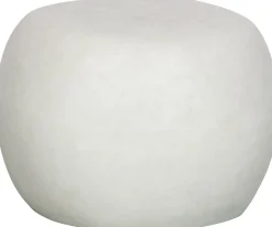 Ronde Bijzettafels-vtwonen Pebble Bijzettafel White