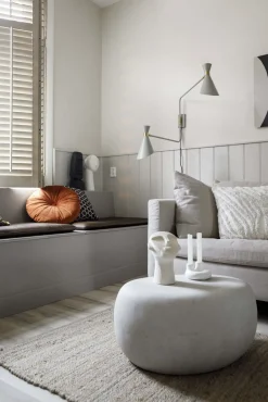 Ronde Bijzettafels-vtwonen Pebble Bijzettafel White