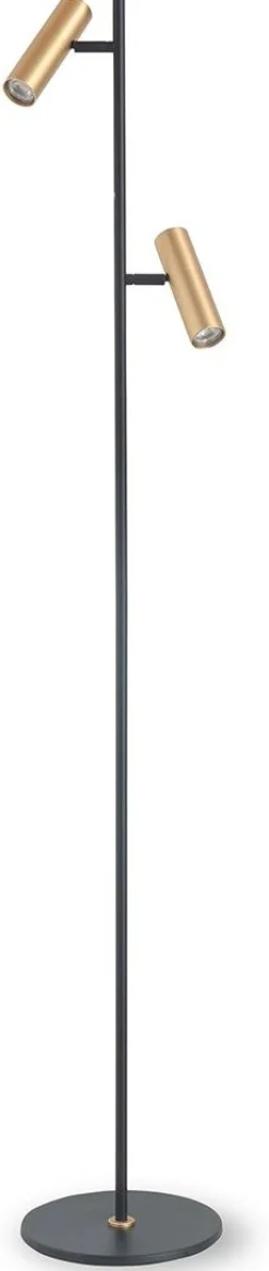 Vloerlampen|Vloerlampen-Feelings Wonen Pekato Vloerlamp Zwart, Goud