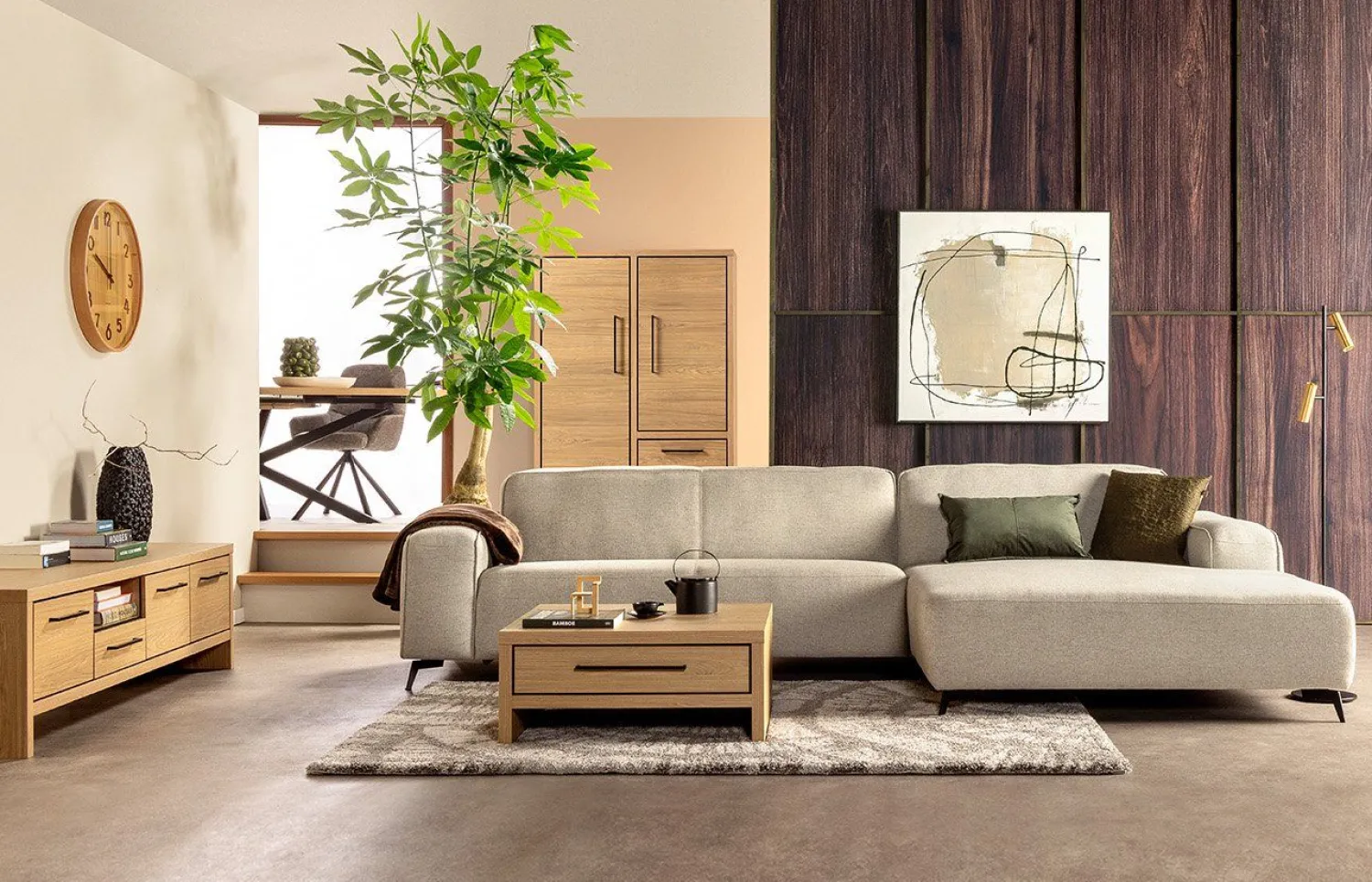 Vloerlampen|Vloerlampen-Feelings Wonen Pekato Vloerlamp Zwart, Goud