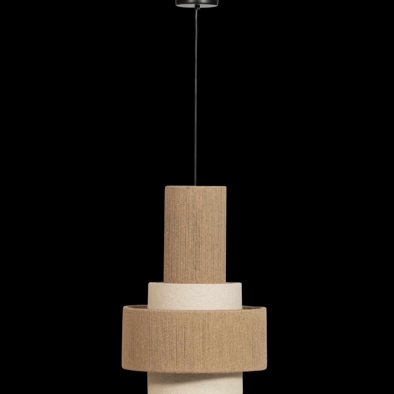 Hanglampen|Hanglampen-WOOOD Pelle Hanglamp Naturel