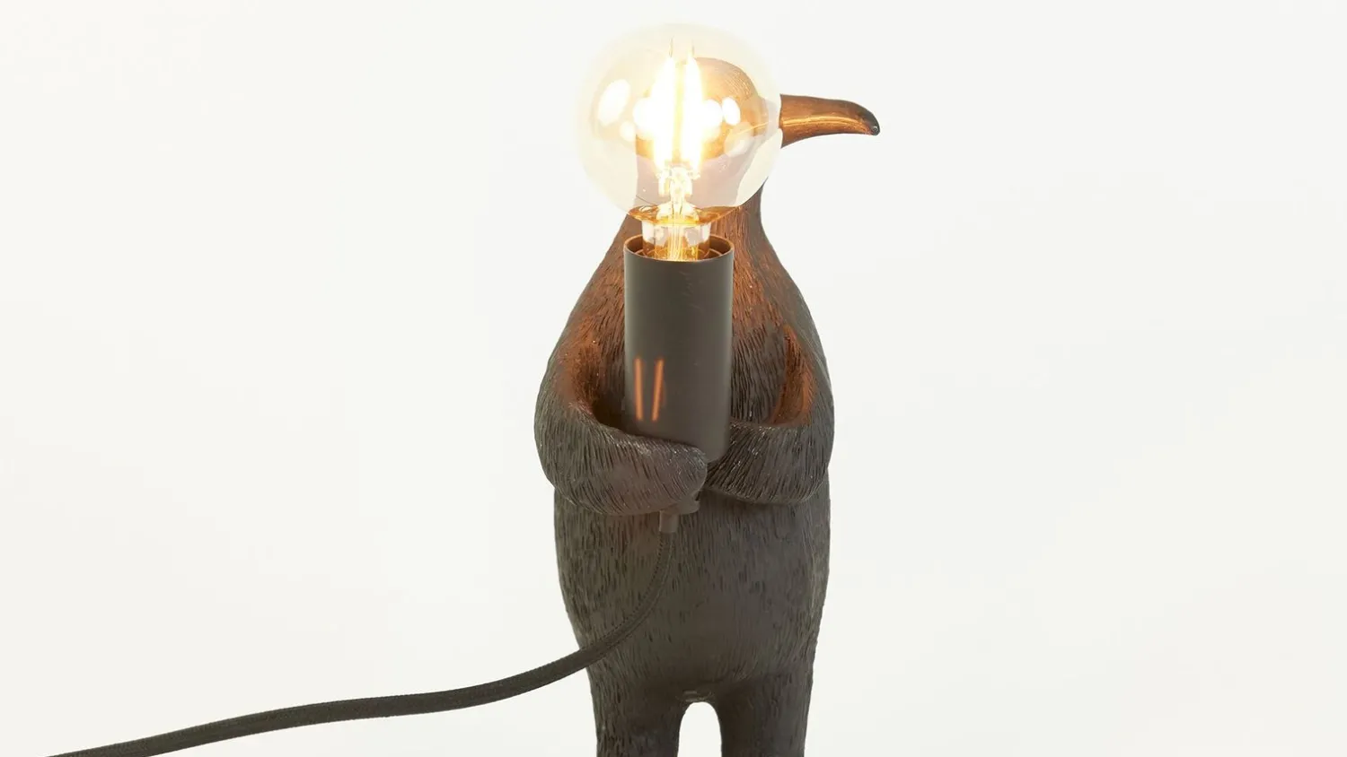 Tafellampen|Tafellampen-Trendhopper Penguin Tafellamp Mat Zwart