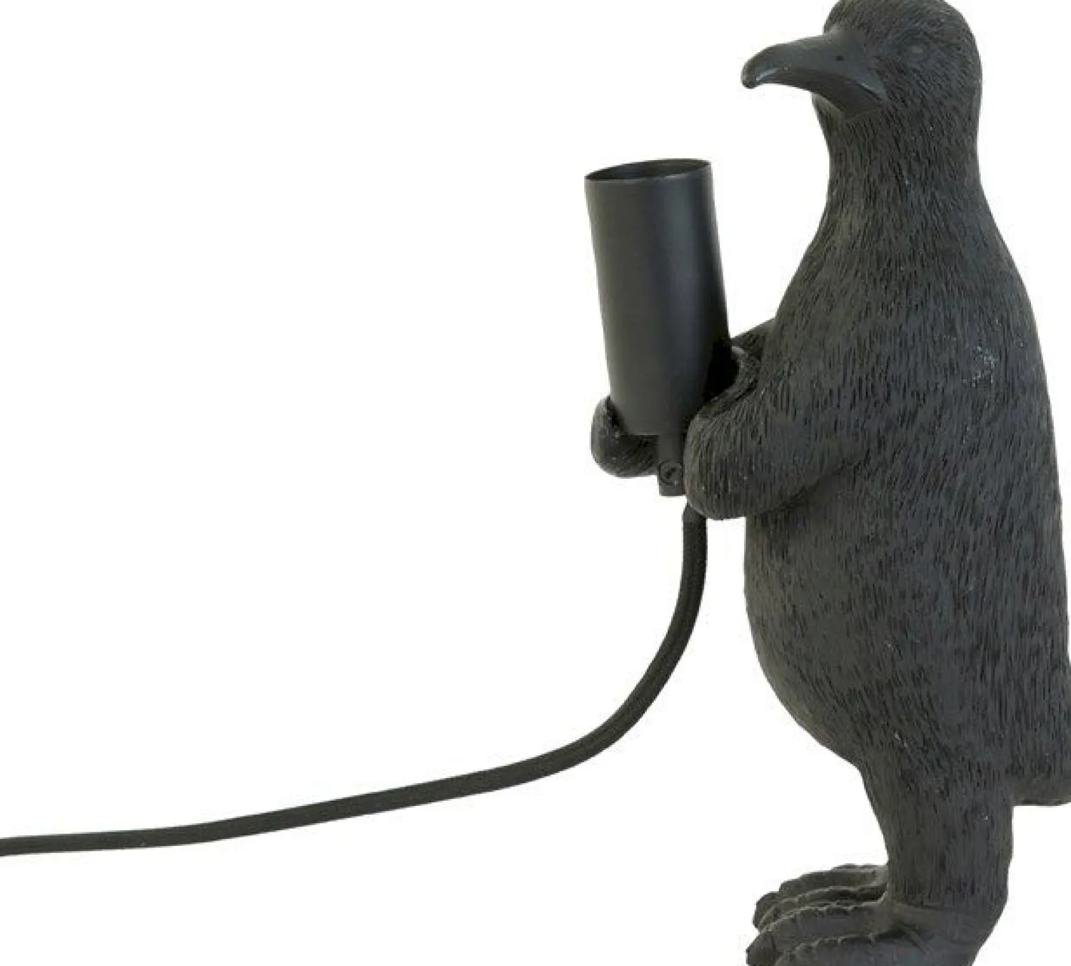 Tafellampen|Tafellampen-Trendhopper Penguin Tafellamp Mat Zwart