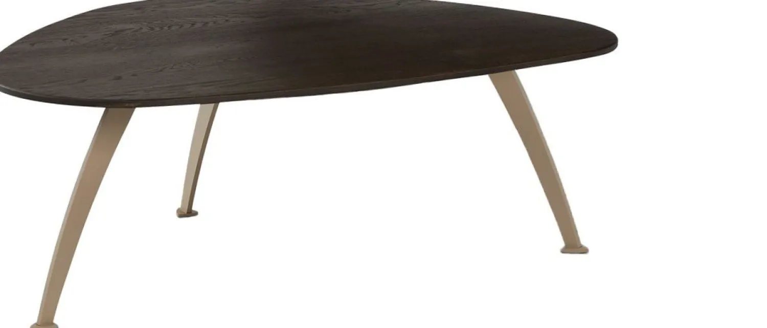 Houten Salontafels|Organische Salontafels-Eijerkamp Collectie Pepp L Salontafel Smoke Mat Lak