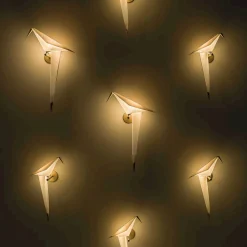 Wandlampen|Wandlampen-Moooi Perch Wandlamp Wit, goud