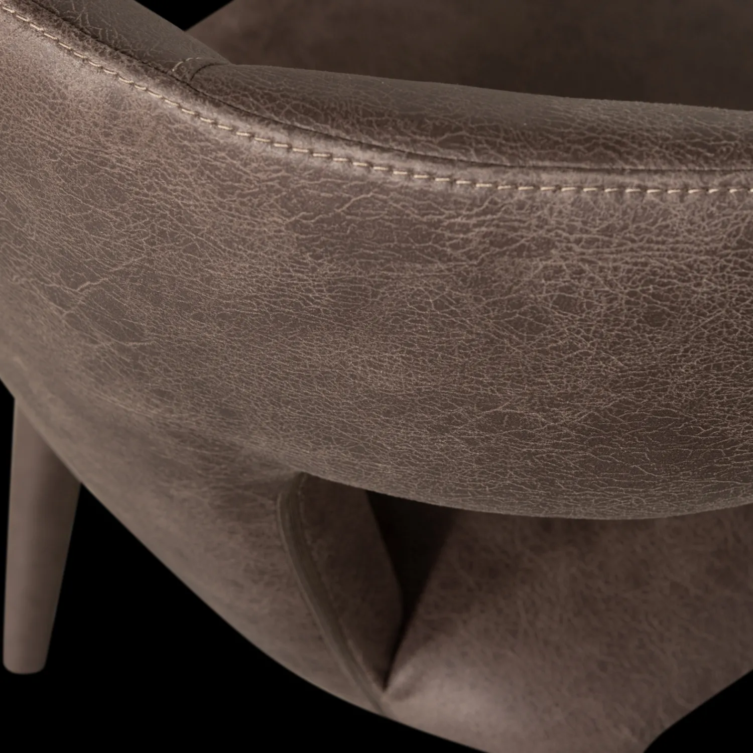 Eetkamerstoelen Zonder Armleuning-WOOOD Permit Eetkamerstoel Black, Grey