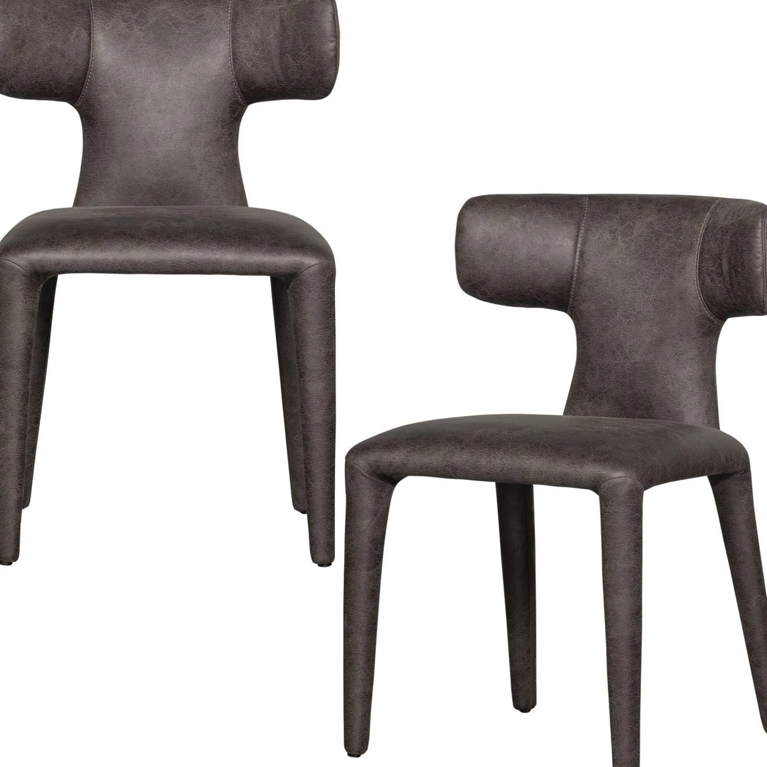 Eetkamerstoelen Zonder Armleuning-WOOOD Permit Eetkamerstoel Black, Grey