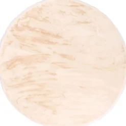 Vloerkleden|Ronde Vloerkleden-Trendhopper Perry Rond Vloerkleed Beige
