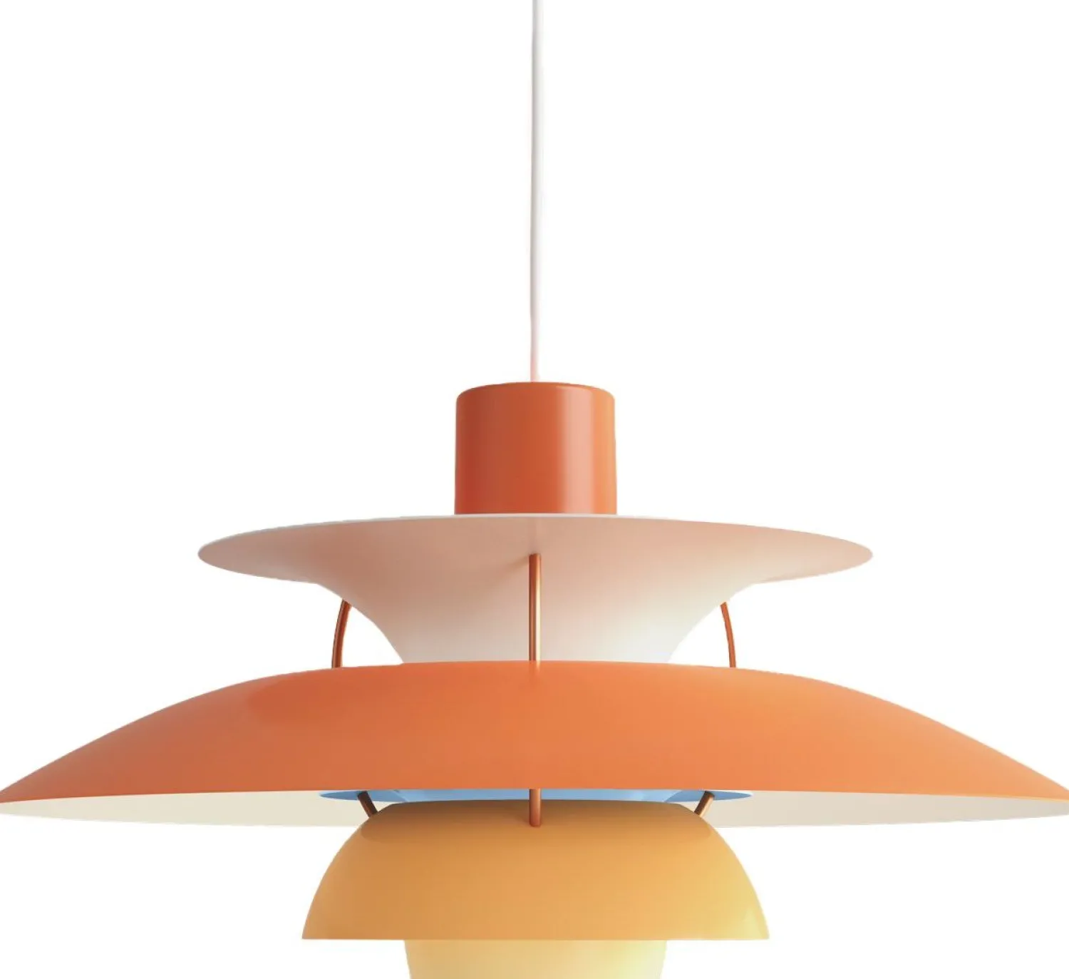Design Hanglampen|Design Hanglampen-Louis Poulsen PH5 Hanglamp Hues of Orange