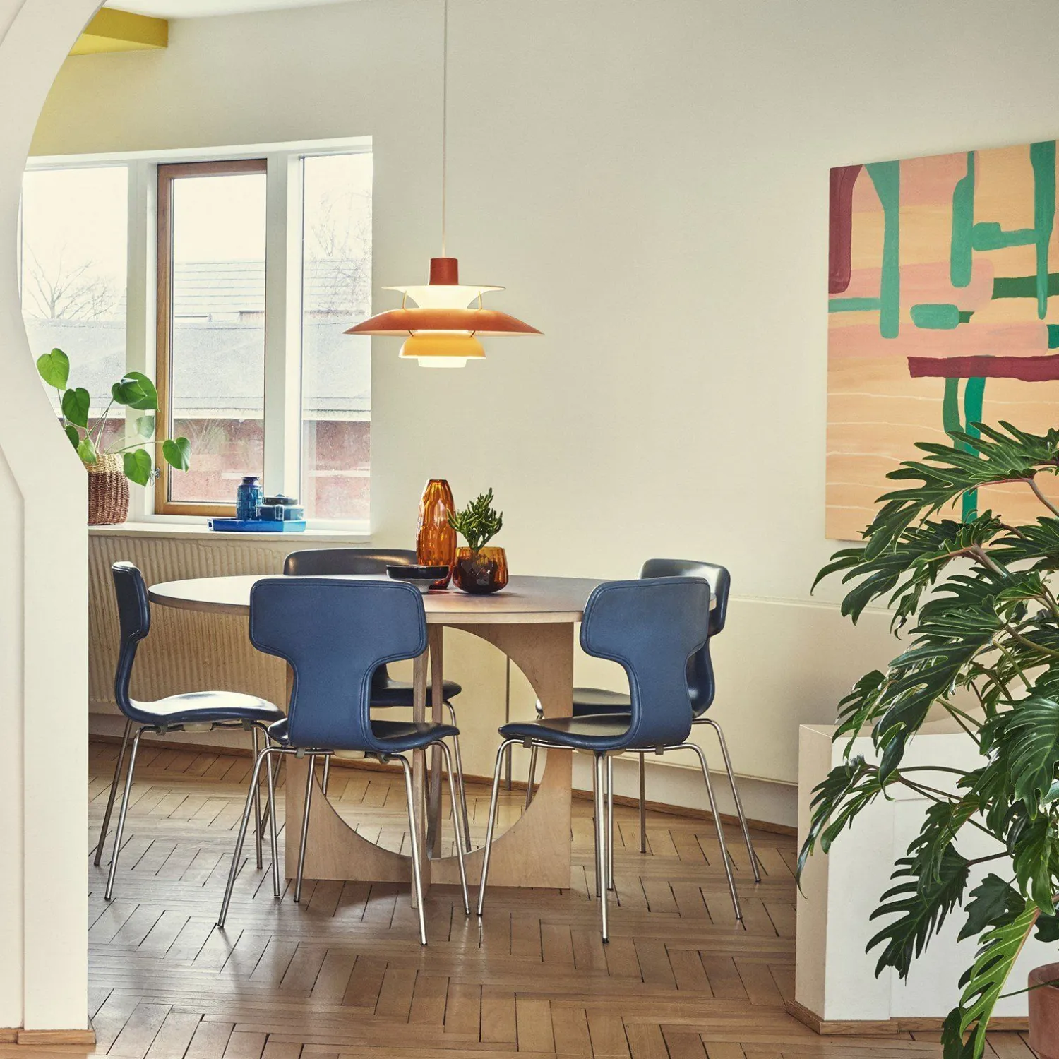 Design Hanglampen|Design Hanglampen-Louis Poulsen PH5 Hanglamp Hues of Orange
