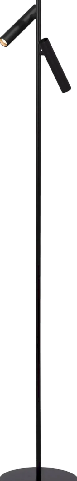 Moderne Vloerlampen|Vloerlampen-Lucide Philon Vloerlamp Zwart