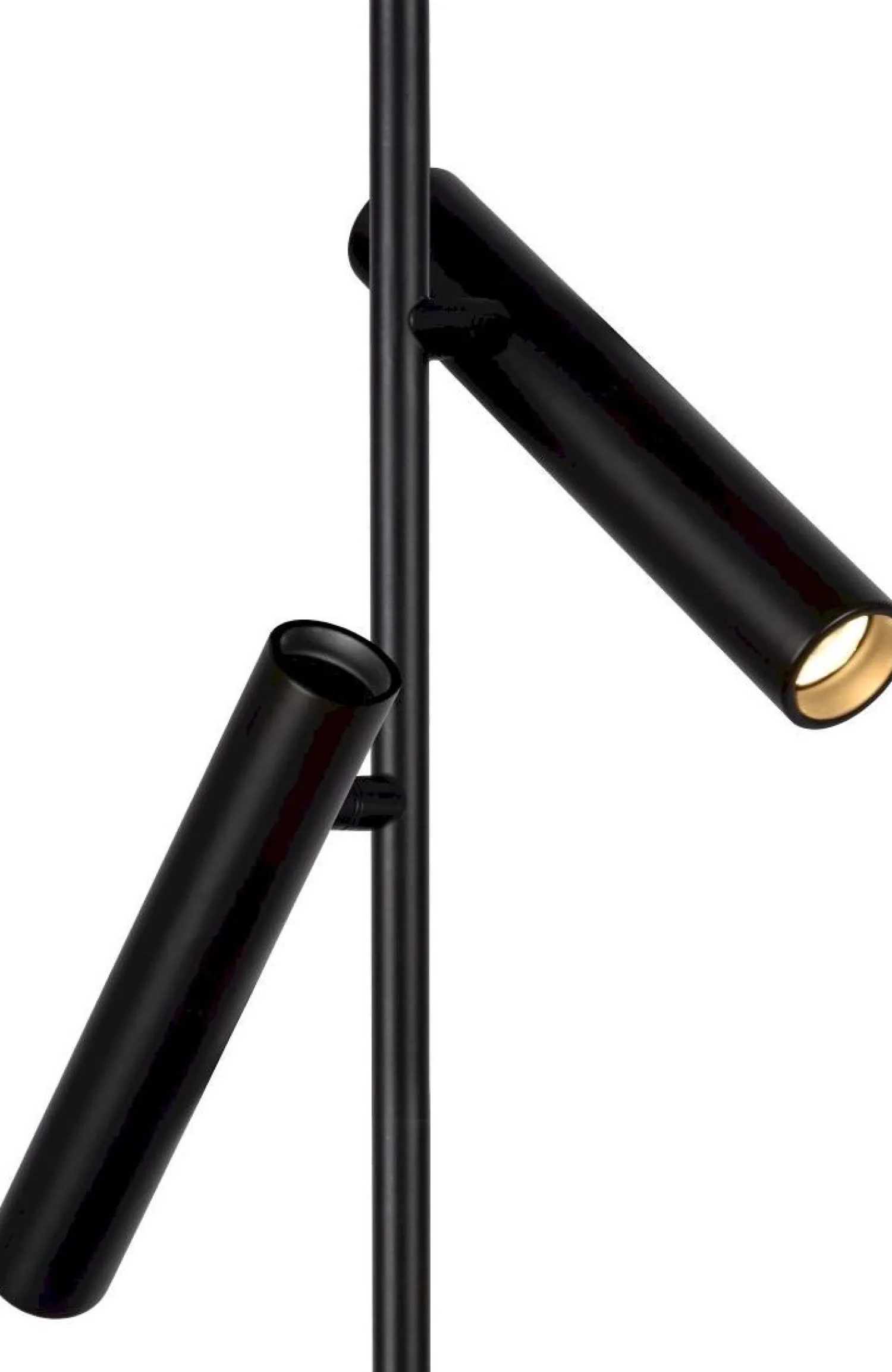 Moderne Vloerlampen|Vloerlampen-Lucide Philon Vloerlamp Zwart