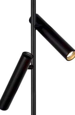 Moderne Vloerlampen|Vloerlampen-Lucide Philon Vloerlamp Zwart