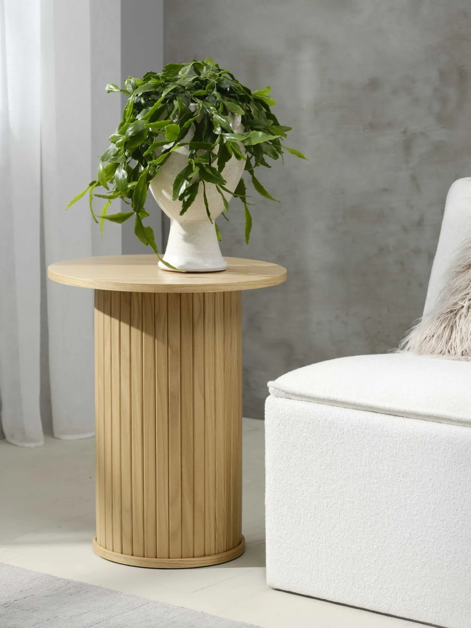 Ronde Bijzettafels-Eijerkamp Collectie Philou Bijzettafel Natural Oak
