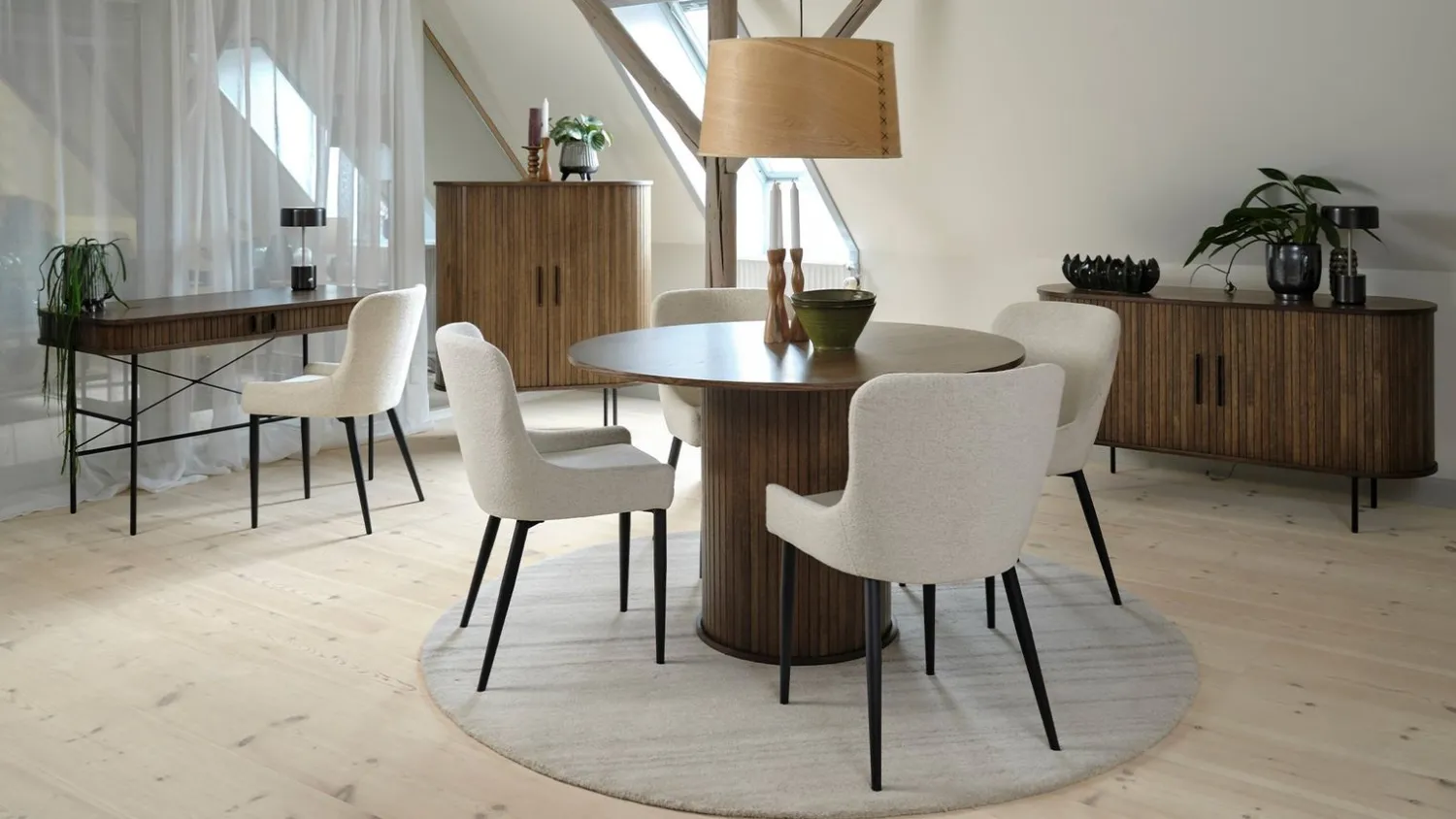 Ronde Eettafels-Eijerkamp Collectie Philou Eettafel Smoked Oak