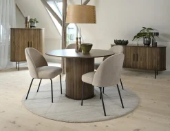 Ronde Eettafels-Eijerkamp Collectie Philou Eettafel Smoked Oak
