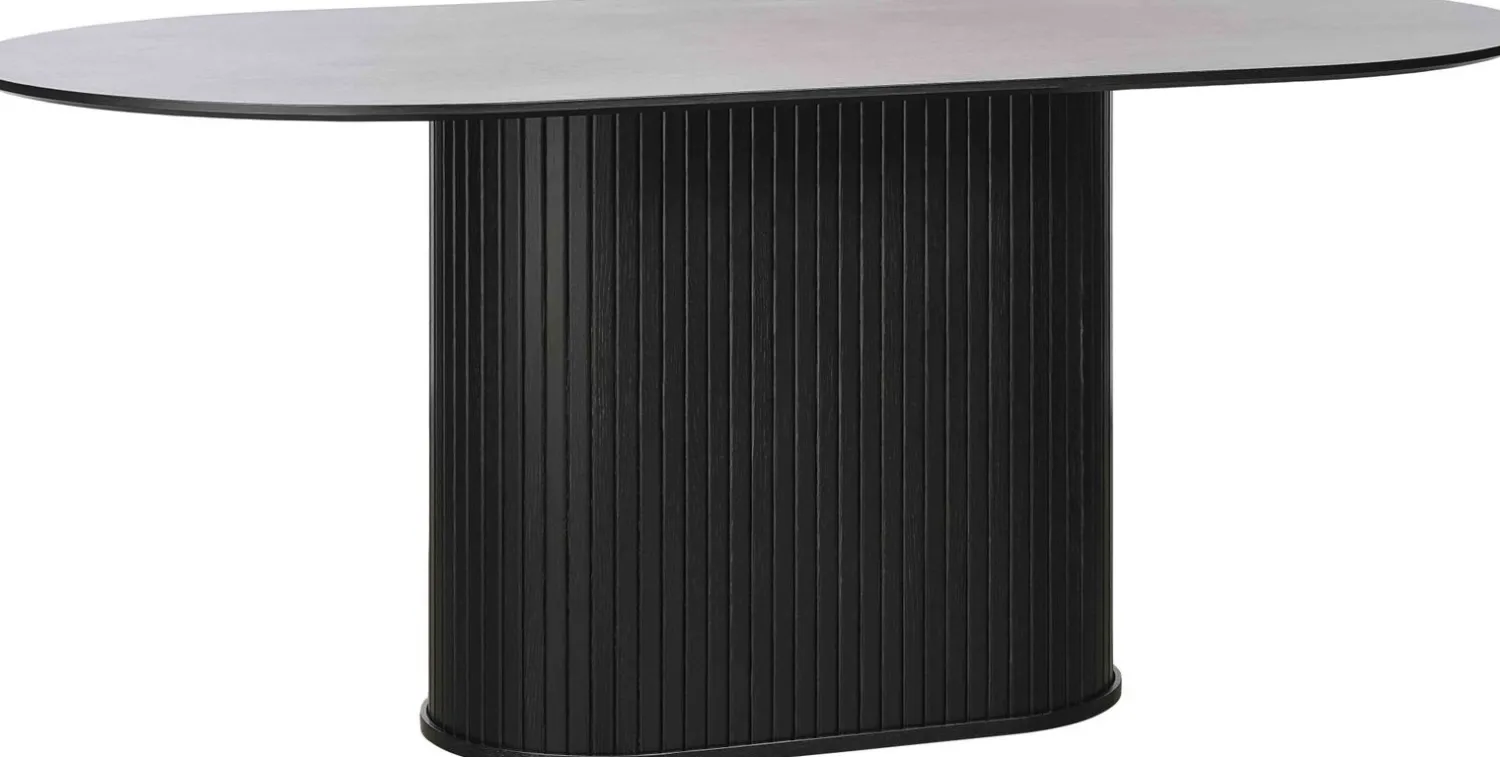 Ovale Eettafels-Feelings Wonen Philou Ovaal Eettafel Black Oak