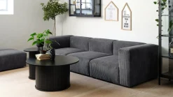 Ronde Salontafels-Eijerkamp Collectie Philou Rond Salontafel Black Oak