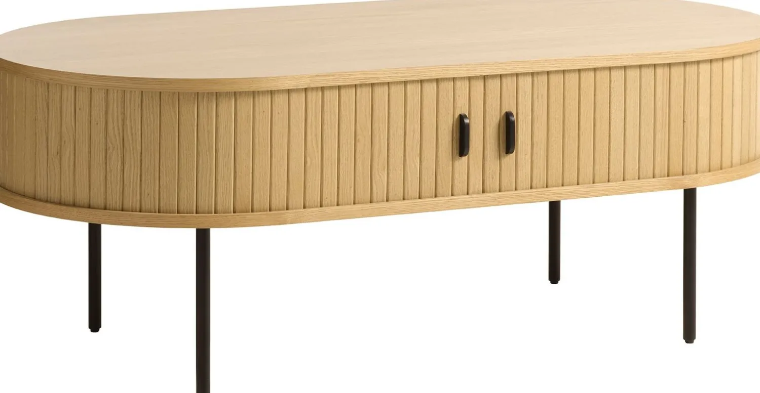 Ovale Salontafels-Eijerkamp Collectie Philou Salontafel Natural Oak