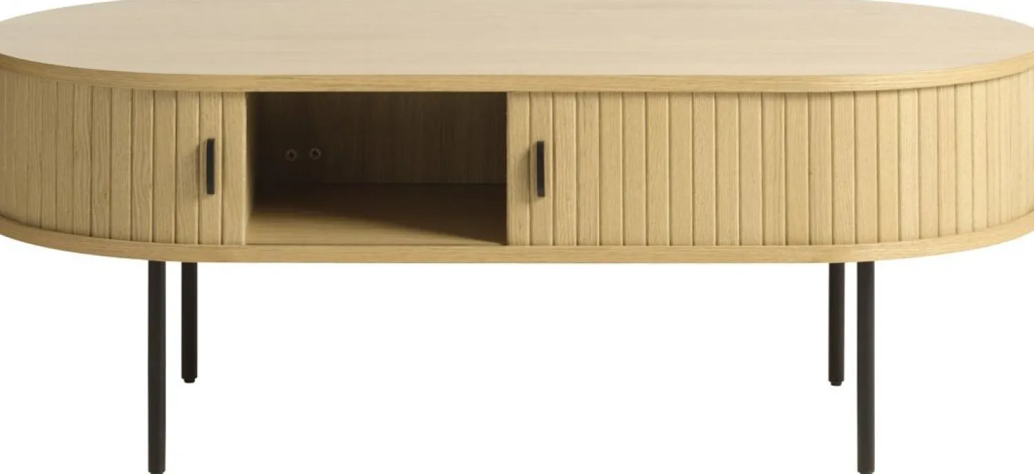 Ovale Salontafels-Eijerkamp Collectie Philou Salontafel Natural Oak