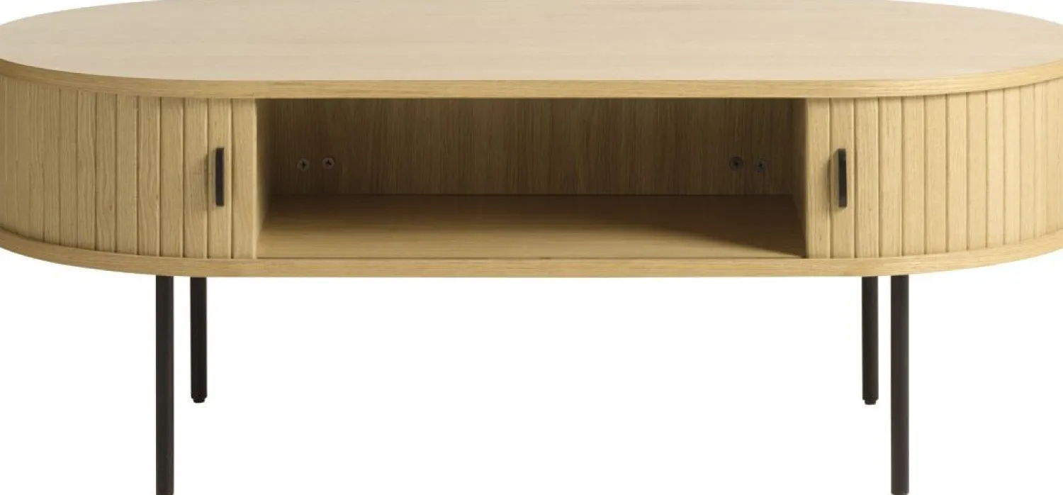 Ovale Salontafels-Eijerkamp Collectie Philou Salontafel Natural Oak