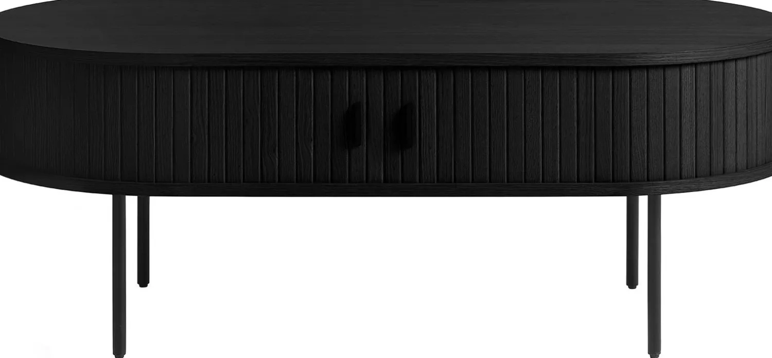 Ovale Salontafels-Eijerkamp Collectie Philou Salontafel Black Oak