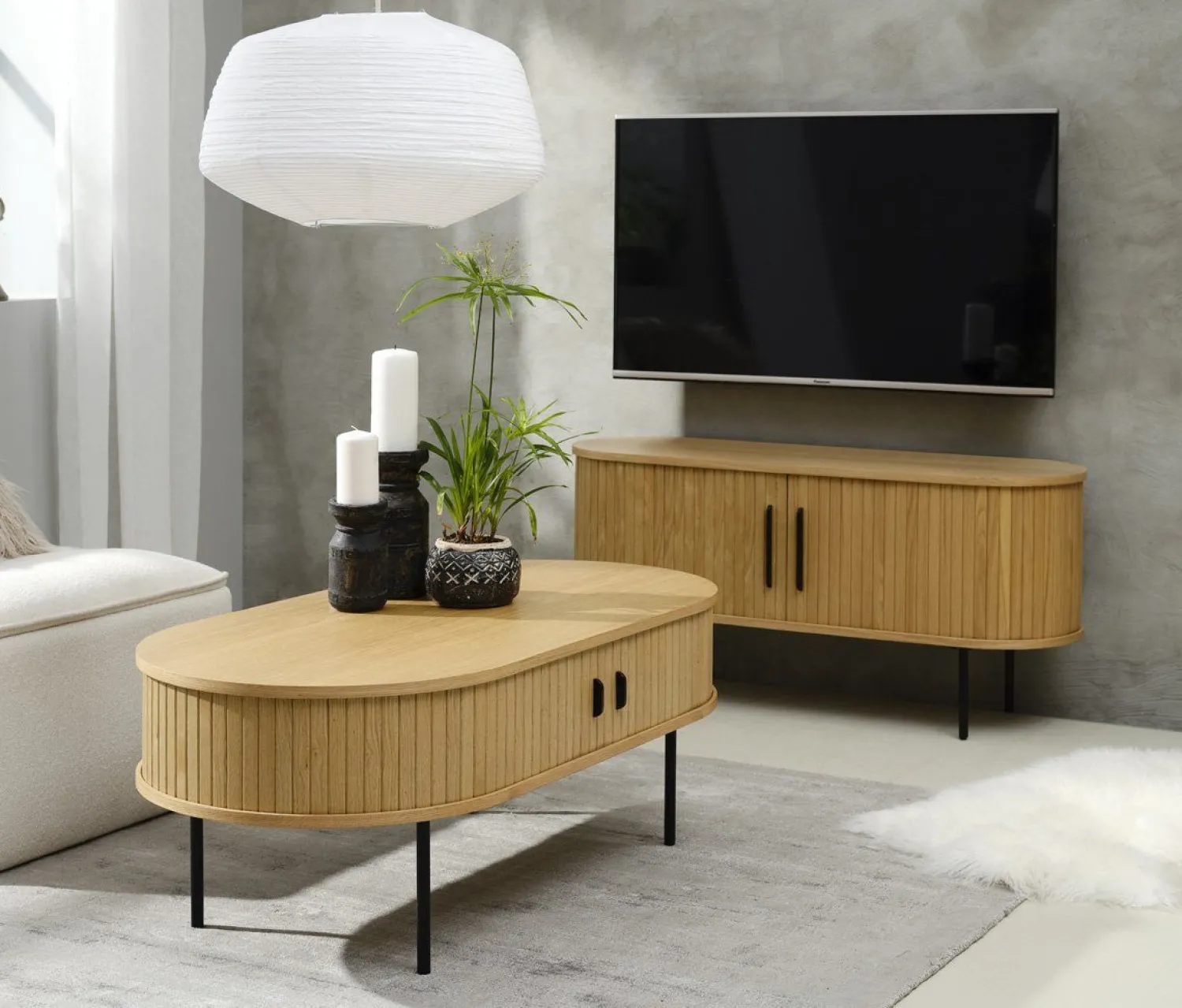 Tv-Meubels-Eijerkamp Collectie Philou Tv-meubel Natural Oak