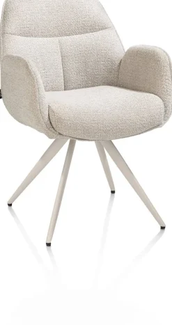 Eetkamerstoelen Met Armleuning-Henders en Hazel Pippa Armstoel Creme
