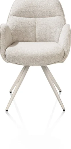 Eetkamerstoelen Met Armleuning-Henders en Hazel Pippa Armstoel Creme