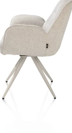 Eetkamerstoelen Met Armleuning-Henders en Hazel Pippa Armstoel Creme