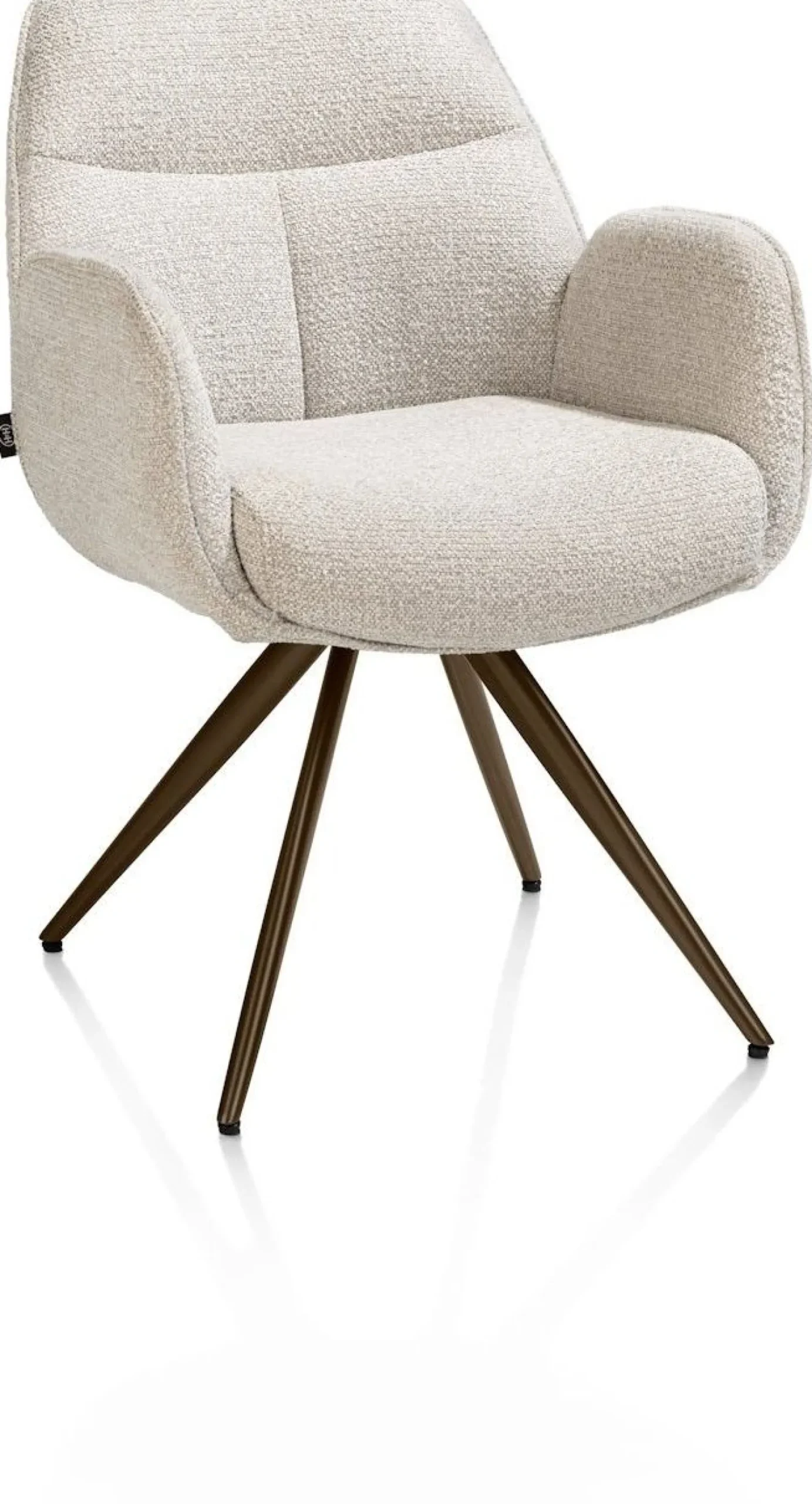 Eetkamerstoelen Met Armleuning-Henders en Hazel Pippa Armstoel Creme