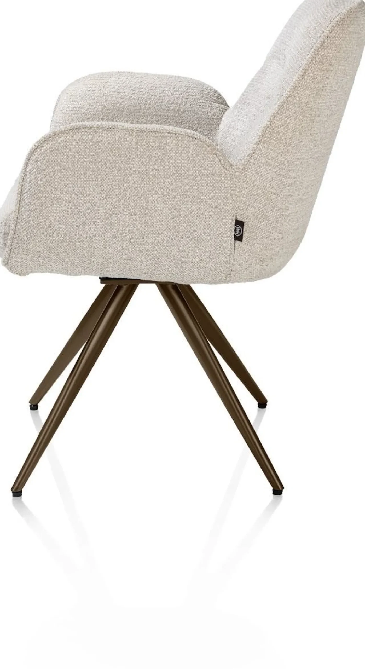 Eetkamerstoelen Met Armleuning-Henders en Hazel Pippa Armstoel Creme