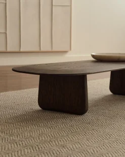 Organische Salontafels-Kave Home Pirita Salontafel Bruin