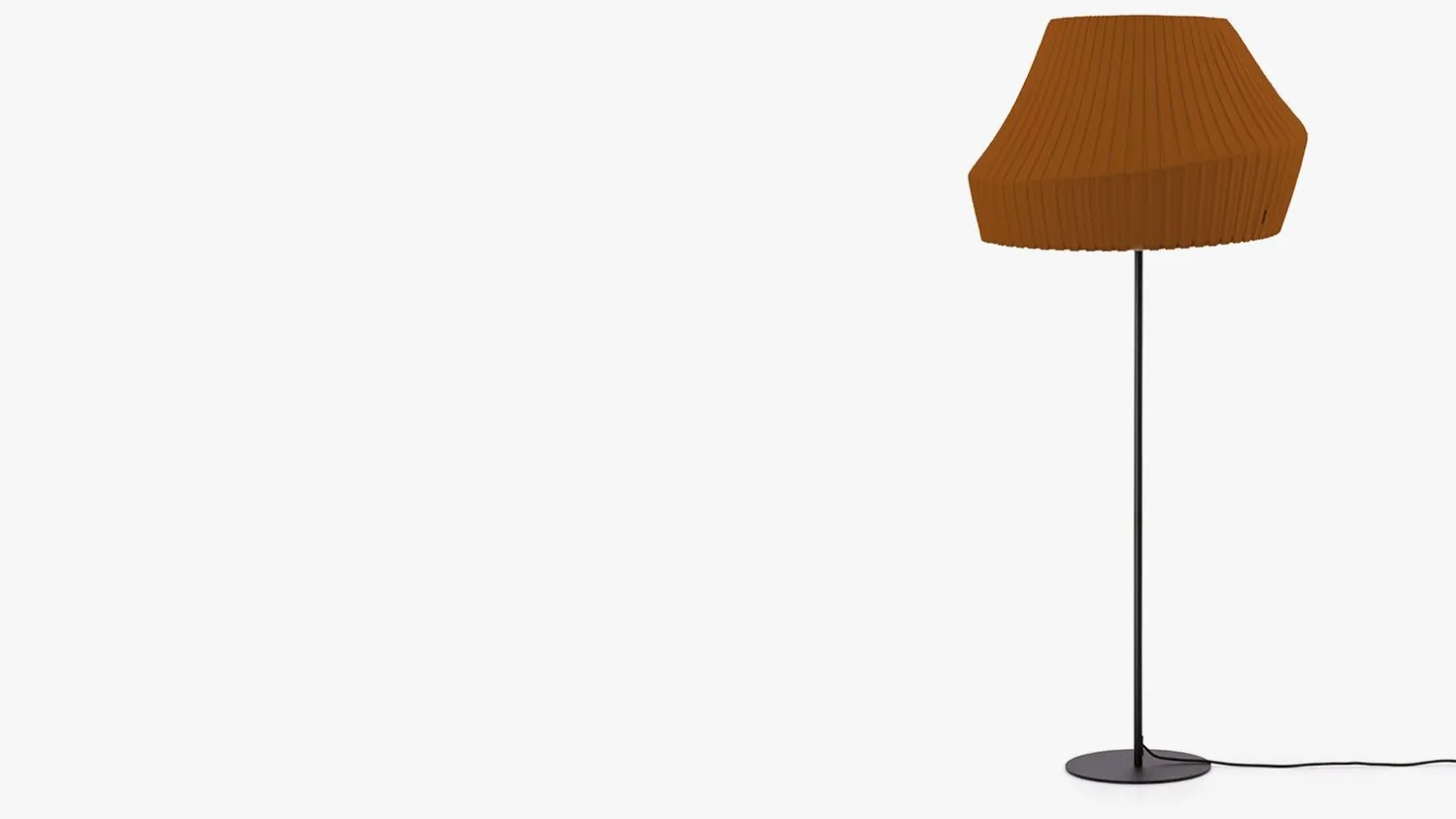 Design Vloerlampen|Vloerlampen-Hollands Licht Pleat 75 Vloerlamp Cinnamon Brown