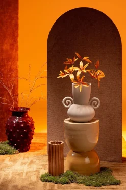 Ronde Bijzettafels|Ronde Salontafels-COCO maison Pleun Bijzettafel Geel