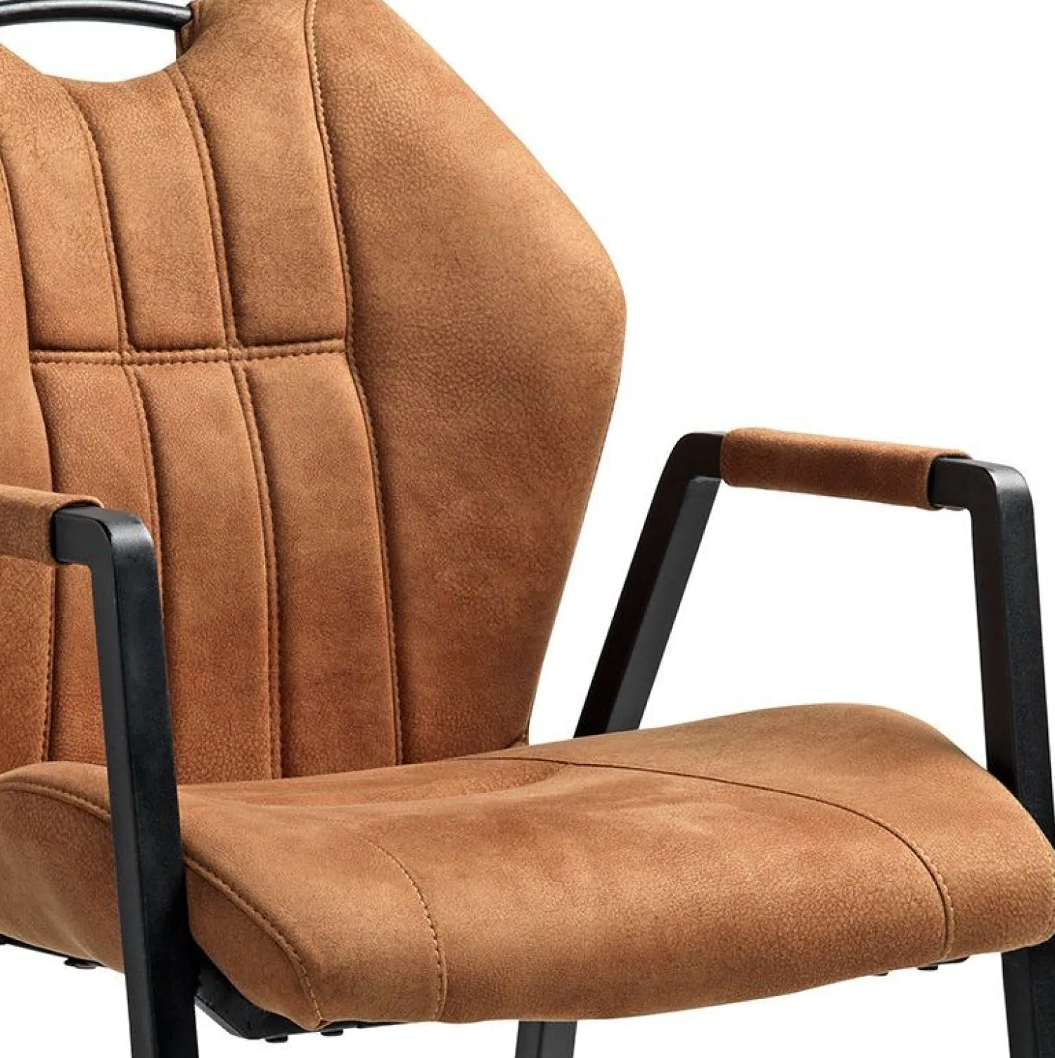 Eetkamerstoelen Met Wieltjes|Eetkamerstoelen Met Armleuning-Feelings Wonen Point Eetkamerstoel Cognac