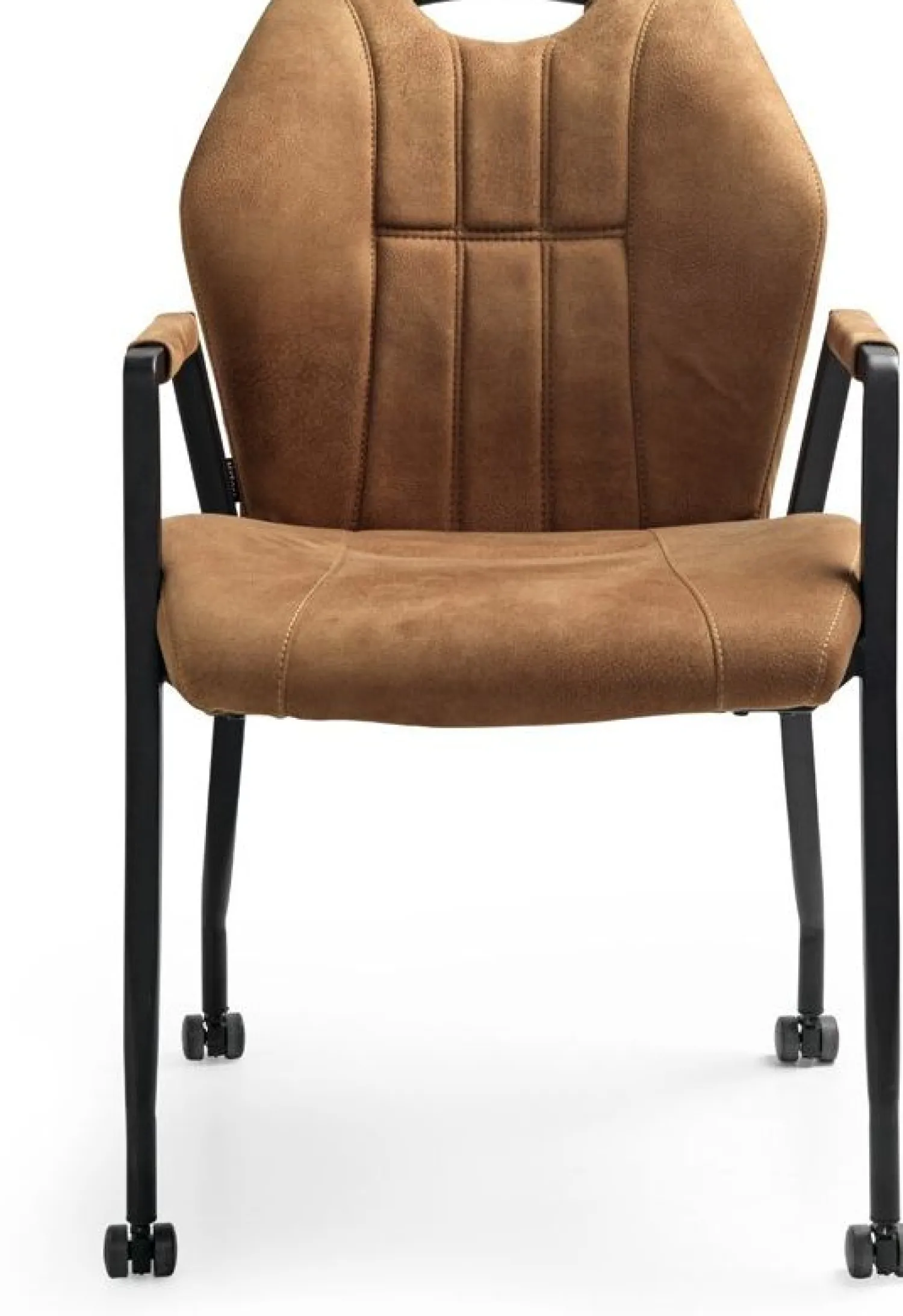 Eetkamerstoelen Met Wieltjes|Eetkamerstoelen Met Armleuning-Feelings Wonen Point Eetkamerstoel Cognac