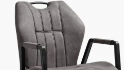 Eetkamerstoelen Met Wieltjes|Eetkamerstoelen Met Armleuning-Feelings Wonen Point Eetkamerstoel Antraciet