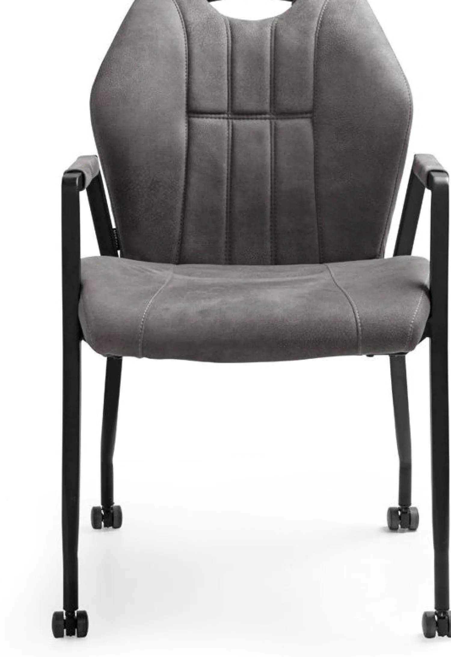 Eetkamerstoelen Met Wieltjes|Eetkamerstoelen Met Armleuning-Feelings Wonen Point Eetkamerstoel Antraciet