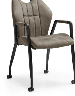 Eetkamerstoelen Met Wieltjes|Eetkamerstoelen Met Armleuning-Feelings Wonen Point Eetkamerstoel Moss