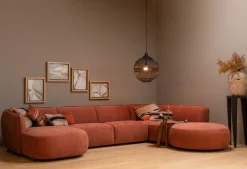 U-Banken-WOOOD Polly Rechts U-bank Pink